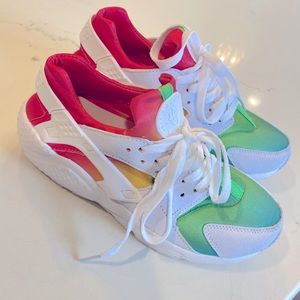 Air Huarache by NIKE tie dye tennis shoes.